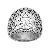 Sterling Silver Scroll Filigree Ring