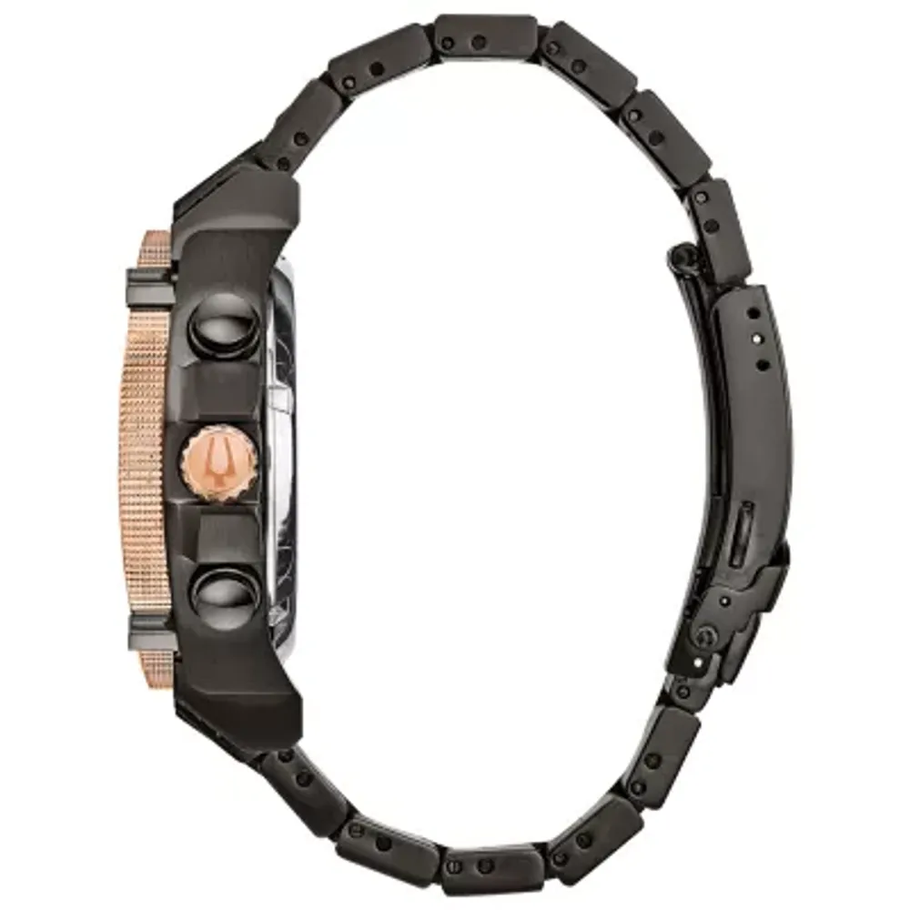 Bulova Precisionist Mens Two Tone Stainless Steel Bracelet Watch 98d149
