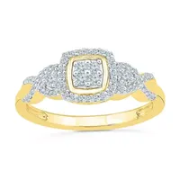Womens / CT. T.W. Mined White Diamond 10K Gold Cushion Engagement Ring