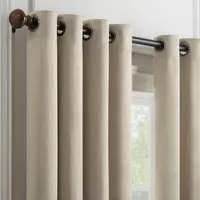 Eclipse Baldwin Energy Saving Blackout Grommet Top Single Curtain Panel