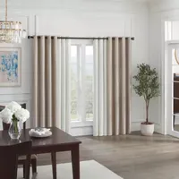 Eclipse Shimmer Grommet Top Energy Saving Blackout Single Curtain Panels