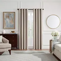 Eclipse Shimmer Grommet Top Energy Saving Blackout Single Curtain Panels