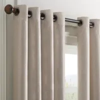 Eclipse Shimmer Grommet Top Energy Saving Blackout Single Curtain Panels