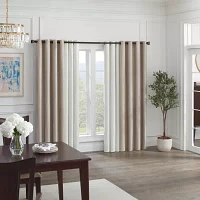 Eclipse Shimmer Energy Saving Blackout Grommet Top Single Curtain Panel