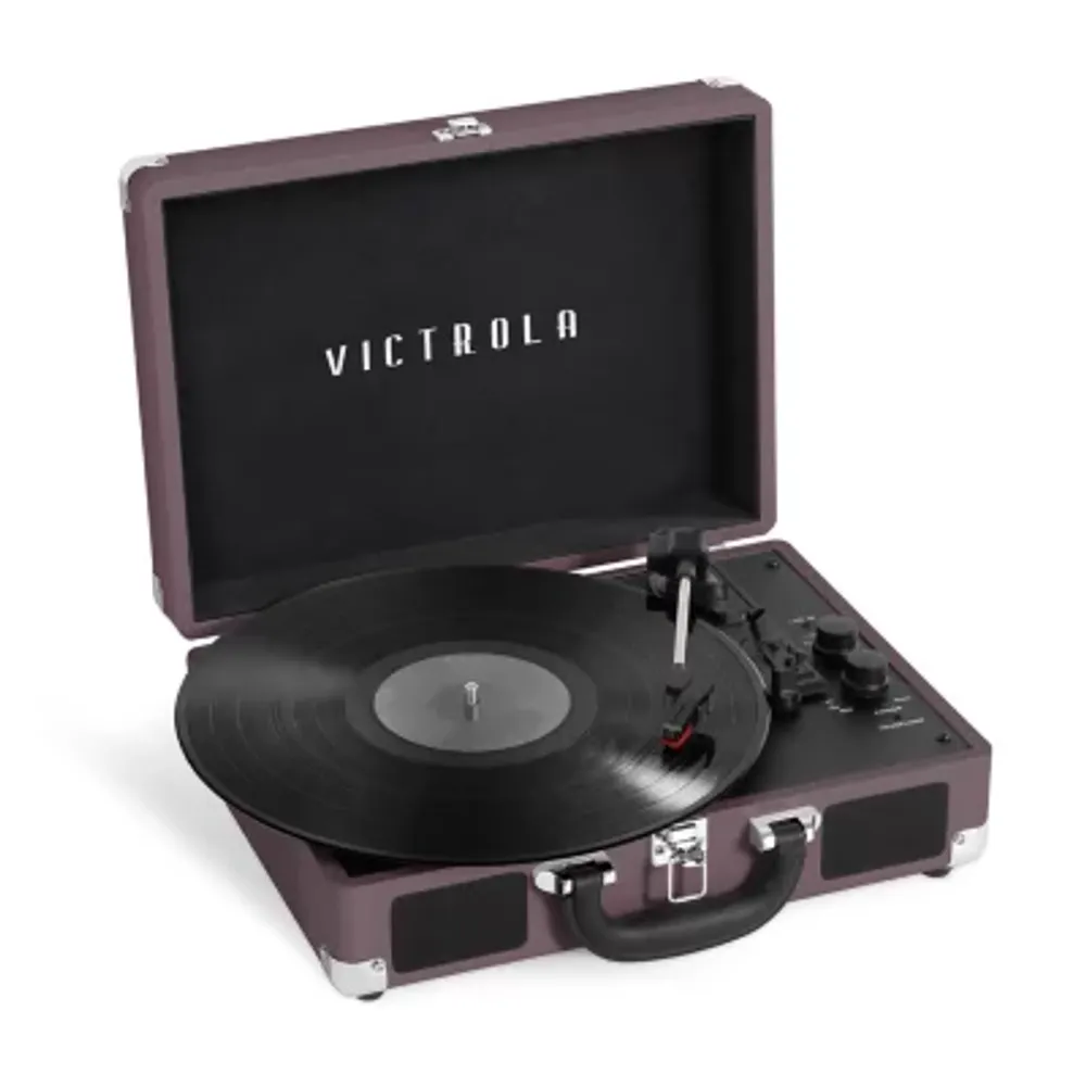 Victrola Journey Bluetooth Suitcase Record Player with 3-speed Turntable