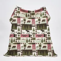 Linery Animal Mosaic Reversible Quilt Set