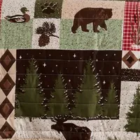 Linery Animal Mosaic Reversible Quilt Set