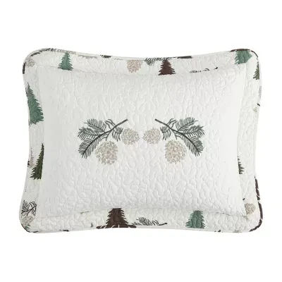 Beatrice Home Fashions Cabin High Embroidered Pillow Shams