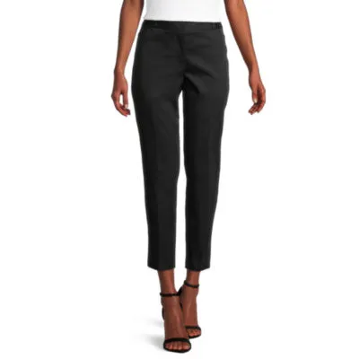 Liz Claiborne-Plus Ponte Emma Womens Mid Rise Slim Fit Ankle Pant