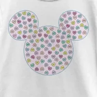 Disney Collection Little & Big Girls Crew Neck Short Sleeve Mickey and Friends Mouse Minnie Graphic T-Shirt