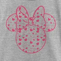 Disney Collection Little & Big Girls Crew Neck Short Sleeve Mickey and Friends Mouse Minnie Graphic T-Shirt