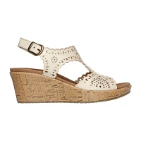 Skechers Womens Beverlee Easy To Adore Wedge Sandals