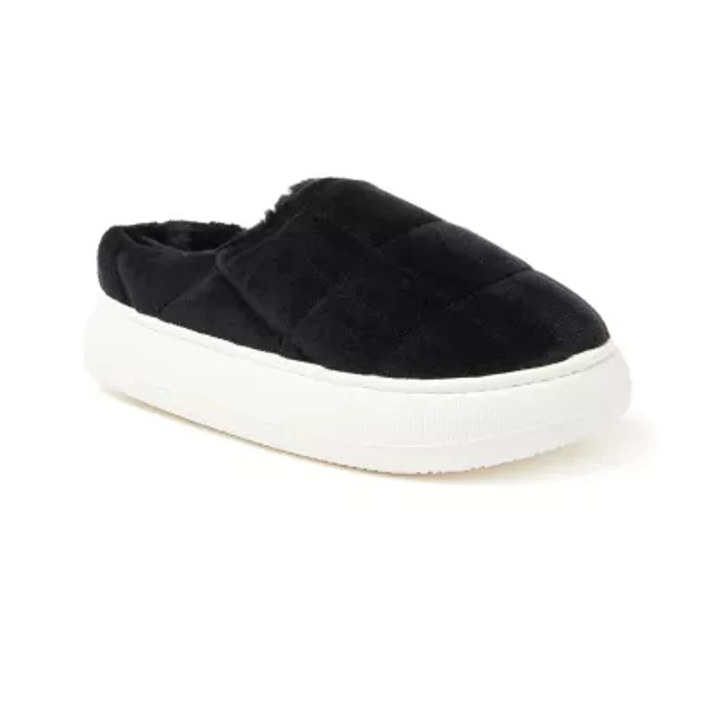 Dearfoams Shea Puff Womens Slip-On Slippers