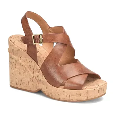 Korks Womens Brigitte Wedge Sandals