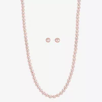 Monet Jewelry Collar Necklace And Stud Earring 2-pc. Simulated Pearl Set