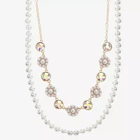 Monet Jewelry Simulated Pearl 20 Inch Cable Round Strand Necklace