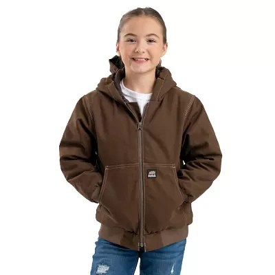 Berne Little & Big Unisex Hooded Heavyweight Quilted Jacket