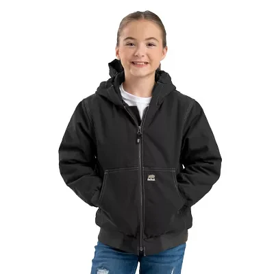 Berne Little & Big Unisex Hooded Heavyweight Quilted Jacket
