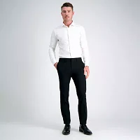 Haggar Mens Slim Fit Flat Front Pant