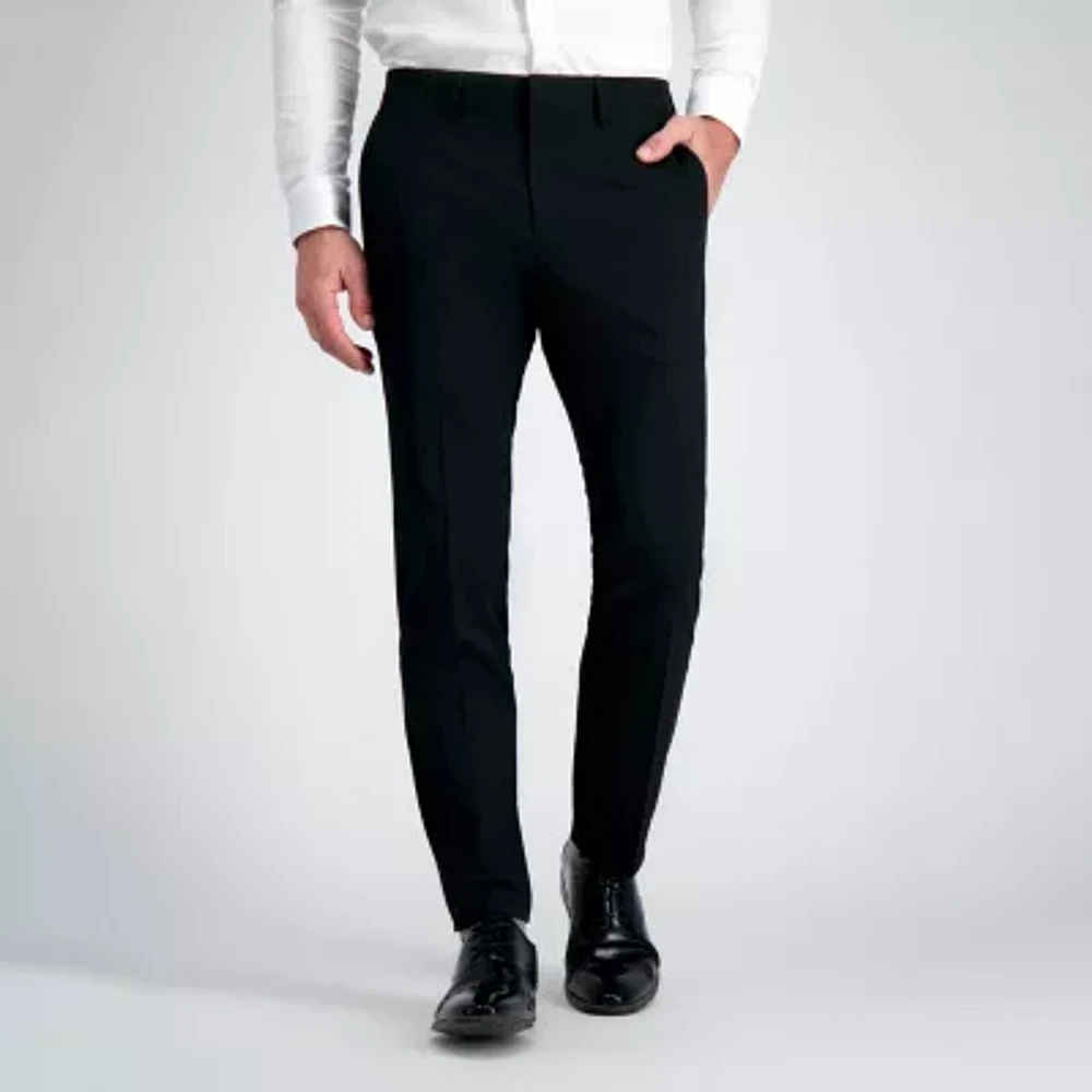 Haggar Mens Slim Fit Flat Front Pant