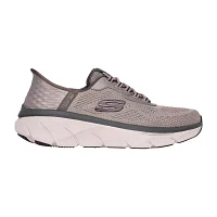 Skechers Mens D'Lux Walker 2.0 Rezinate Hands Free Slip-Ins Slip-On Walking Shoes