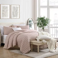 Swift Home Tufted Pom Boho All Season Midweight Down Alternative Comforter Set