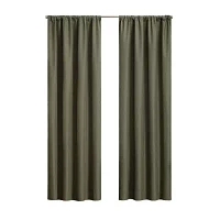 Eclipse Kendall Blackout Rod Pocket Single Curtain Panel