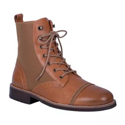 Dingo Mens Andy Block Heel Lace Up Boots