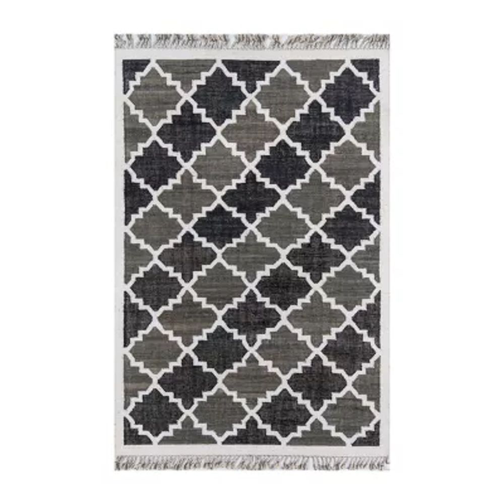 Novogratz Greyback Geometric Indoor Rectangular Accent Rug