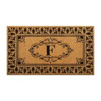 nuLoom Novelty Monogrammed Coir Outdoor Doormat 2'6"X4'