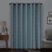 Eclipse Hazel Geometric Blackout Grommet Top Curtain Panel