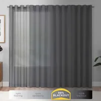 Eclipse Hazel Geometric Blackout Grommet Top Curtain Panel