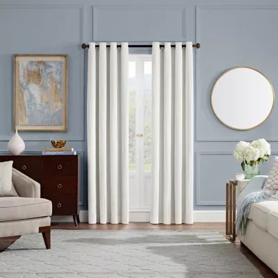 Eclipse Karla Grommet Top Energy Saving Blackout Single Curtain Panels