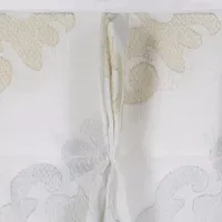 Waverly Velero Embroidered Sheer Back Tab Single Curtain Panel