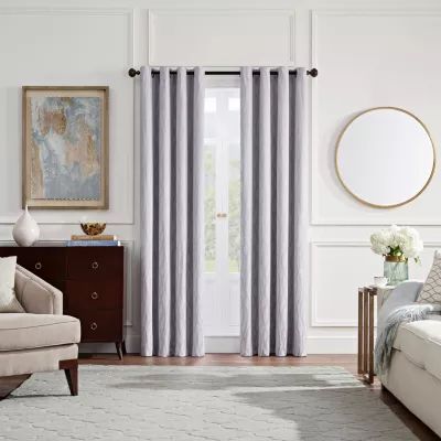Eclipse Wendell Energy Saving Blackout Grommet Top Single Curtain Panel