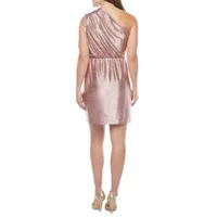 Melonie T Sleeveless Metallic Sheath Dress