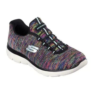 Skechers Womens Summits Forever Glowing Slip-On Walking Shoes