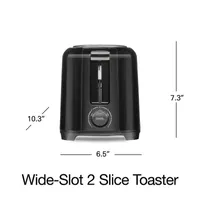 Proctor Silex Wide Slot 2 Slice Toaster