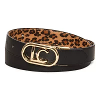 Liz Claiborne Logo Reversible 30mm Womens Belt