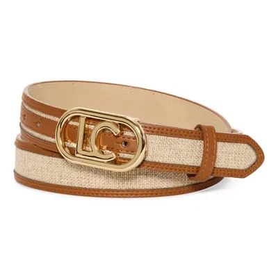 Liz Claiborne Logo Canvas 30mm Womens Belt