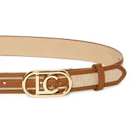 Liz Claiborne Logo Canvas 30mm Womens Belt