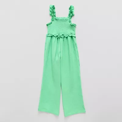 Thereabouts Little & Big Girls Sleeveless Jumpsuit