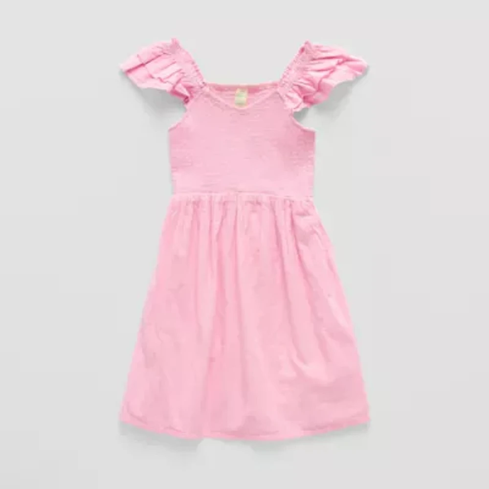 Thereabouts Little & Big Girls Short Sleeve A-Line Dress