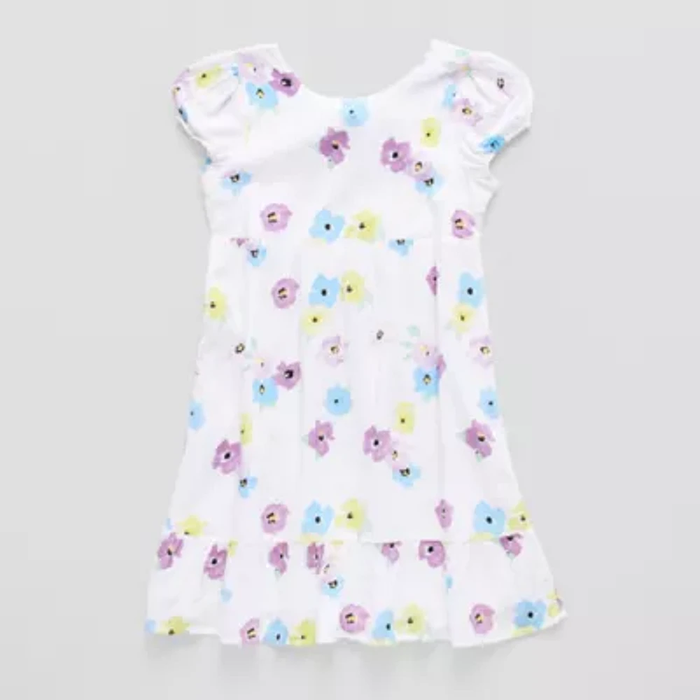 Thereabouts Little & Big Girls Short Sleeve A-Line Dress