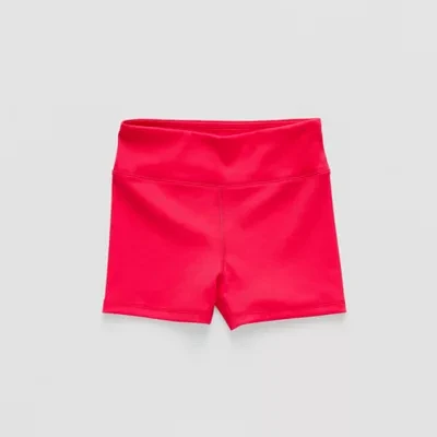 Xersion Little & Big Girls Stretch Fabric Ribbed High Rise Pull-On Short