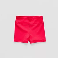 Xersion Little & Big Girls Stretch Fabric Ribbed High Rise Pull-On Short