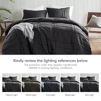 510 Design Porter Soft Wash Pleated Midweight Comforter Set