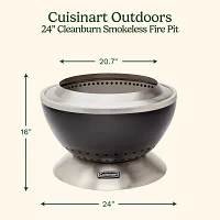 Cuisinart Outdoor 24” Cleanburn Smokeless Fire Pit