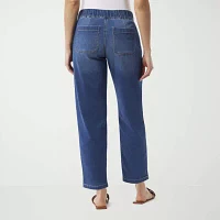 Gloria Vanderbilt Anya Womens High Rise Straight Leg Jean