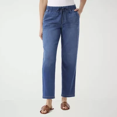 Gloria Vanderbilt Anya Womens High Rise Straight Leg Jean